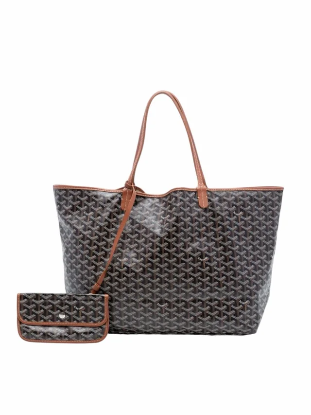 Goyard Saint Louis Gm Tote Bag With Pouch in brown|red|neutral Coated canvas from Poshmark