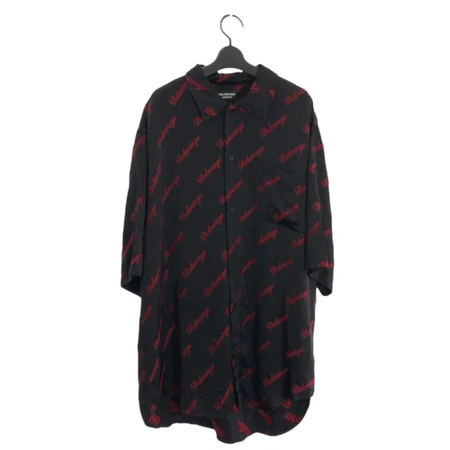 Balenciaga Rayon Cotton Short Sleeve Shirt from LuxUness
