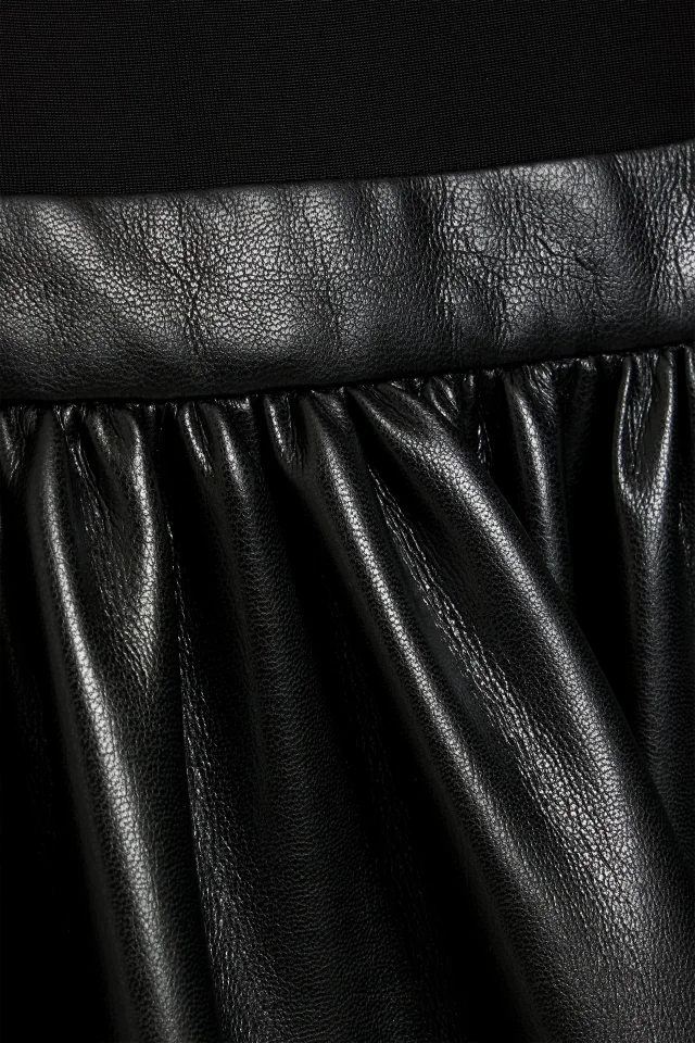 Alice + Olivia Chara Jersey-Paneled Midi Dress in Black, photo 4 of 4 from THE OUTNET