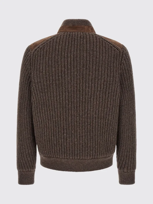 Brunello Cucinelli Suede Panel Blouson Jacket, photo 2 of 5 from SENSER