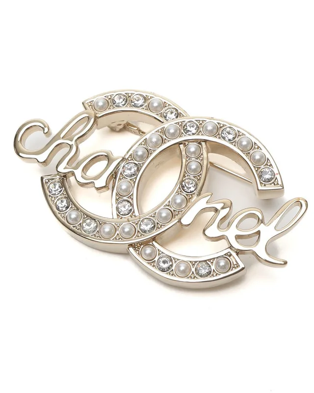 Chanel Coco Mark Pearl Brooch from A Retro Tale, photo 2 of 3