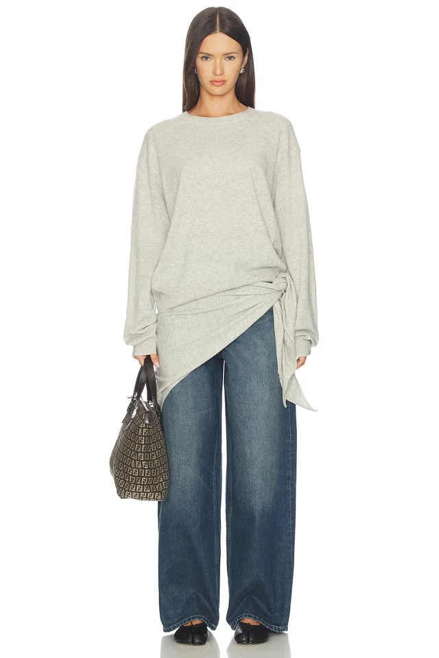 LIONESS Olsen Knit Top in Slate, photo 5 of 5 from REVOLVE (Canada)