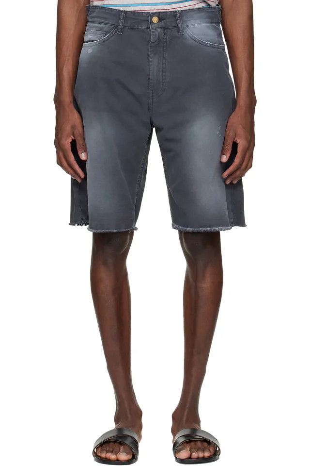 Stockholm (Surfboard) Club Black 5-Pocket Chino Shorts, image 1 of 1 from SSENSE