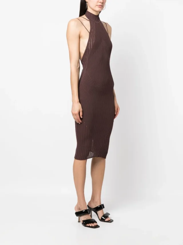 Andrea Adamo Ribbed Midi Dress, photo 3 of 5 from Balardi