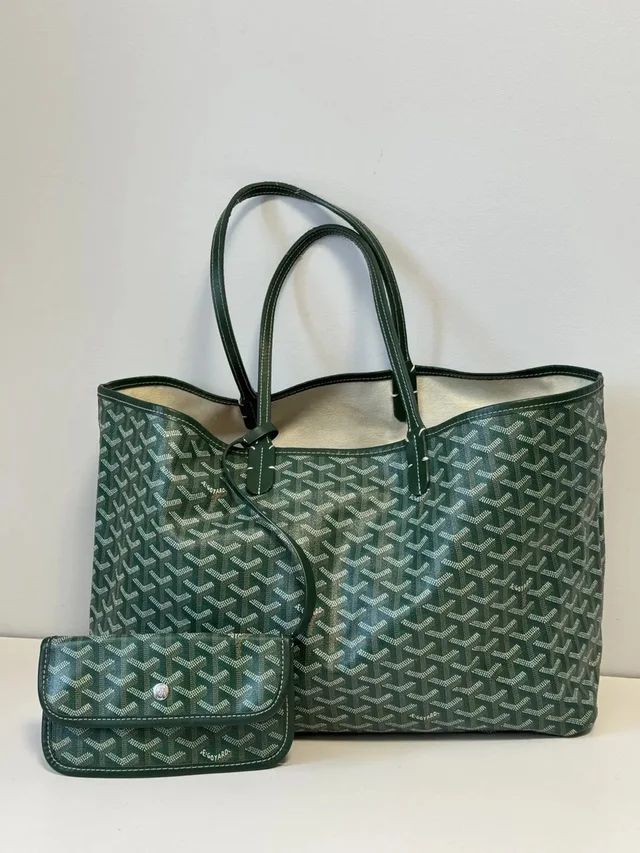Goyard Saint Louis Tote Bag Green Goyardine Canvas in green Canvas from Grailed, photo 1 of 1
