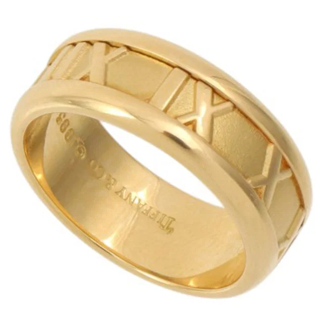 Tiffany & Co. 18K Atlas Ring #10.5 Gold in Gold from VINTAGE QOO TOKYO
