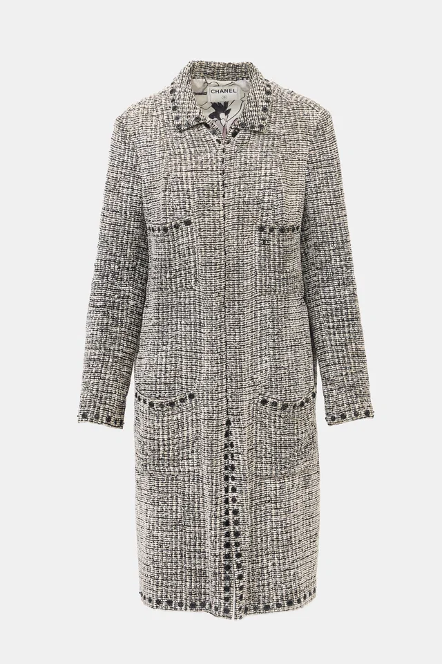 Chanel FW 2003 Tweed Coat in Tweed from VSP Consignment