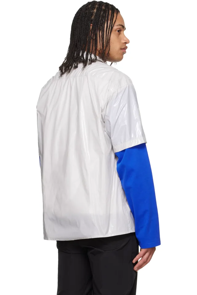 LII Gray Gloss Short-Sleeve Shirt, photo 3 of 4 from SSENSE