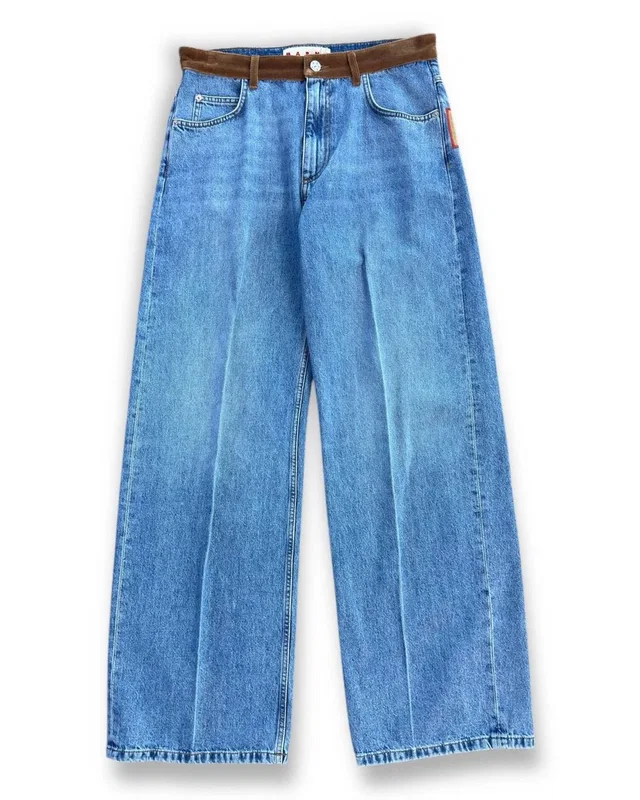 New Marni Women's Washed Bull Denim Jeans in blue Denim from Poshmark