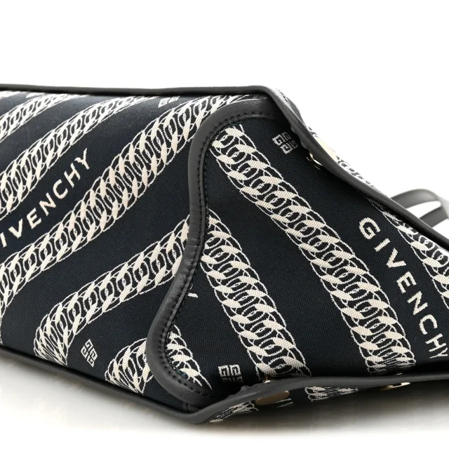 Givenchy Jacquard Medium Bond Tote Oil Blue in Blue Canvas from FASHIONPHILE, photo 11 of 11