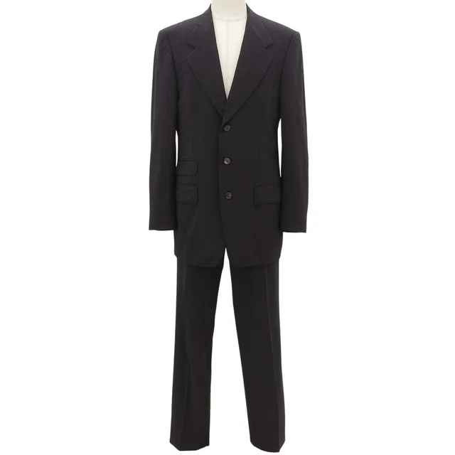 Gucci Wool Setup #48 Dark Brown in Brown Wool from VINTAGE QOO TOKYO