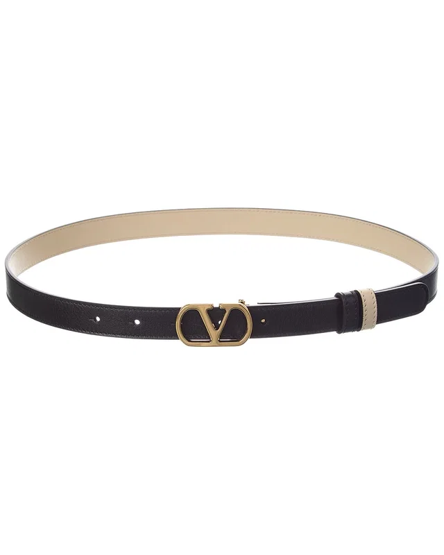 Valentino VLogo Signature 20 Reversible Leather Belt, image 1 of 1 from Rue La La