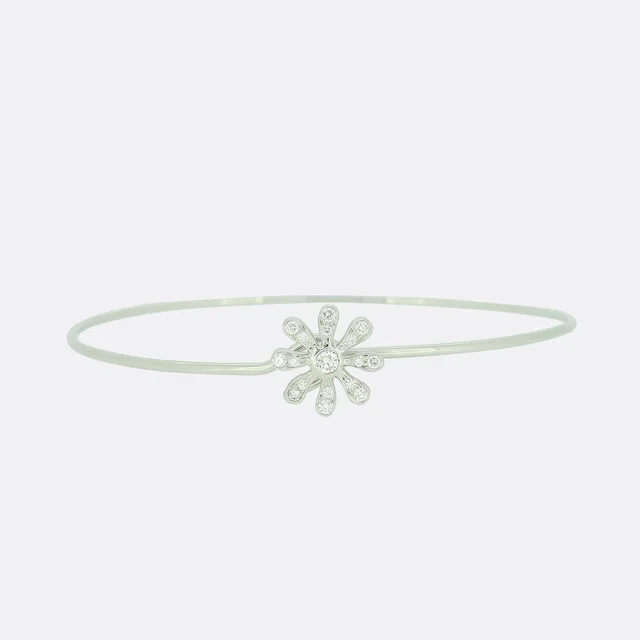 Tiffany & Co. Paloma Picasso Diamond Daisy Bangle from The Vintage Jeweller