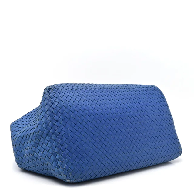 Bottega Veneta Nappa Intrecciato Brick Tote Celeste in Nappa leather from FASHIONPHILE, photo 4 of 14