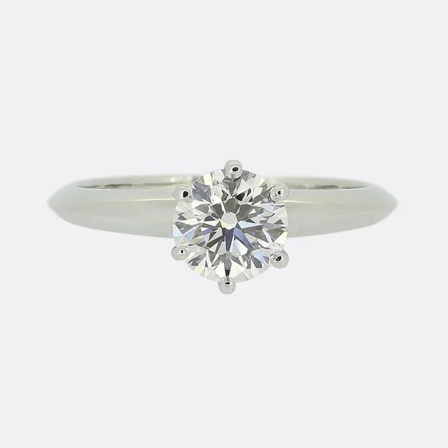 Tiffany & Co. 1.01 Carat Diamond Engagement Ring from The Vintage Jeweller