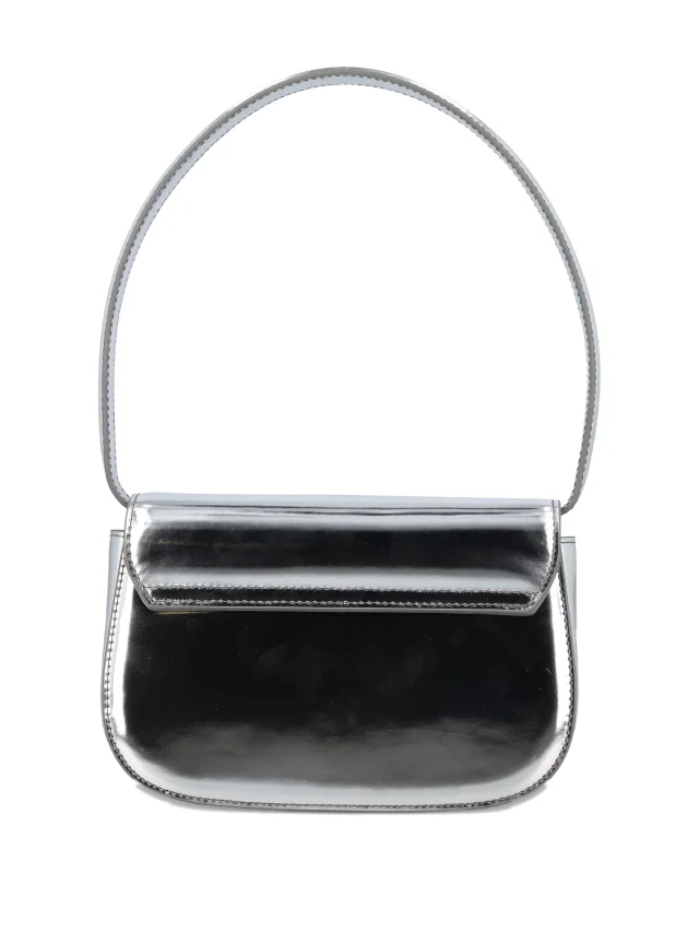 Diesel silver leather shoulder bag, photo 2 of 2 from FARFETCH