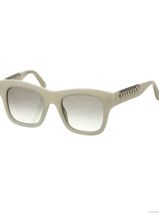 Stella McCartney Estella Mccarneywomen's Cream Square Frame Sunglasses - Fashion Accessory in White from Poshmark