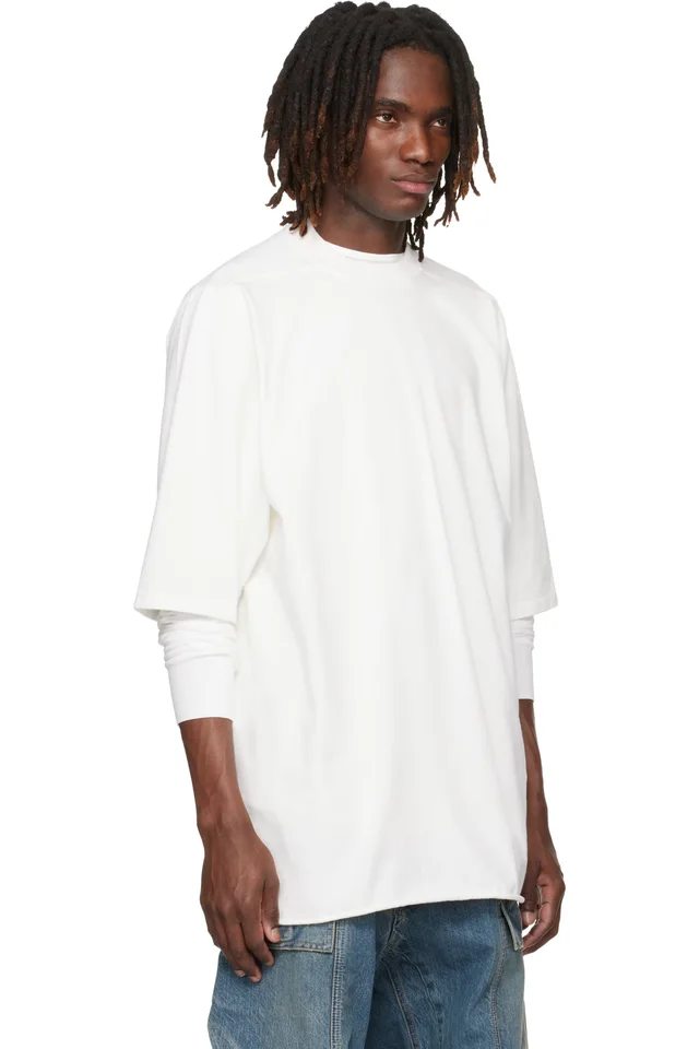 Rick Owens DRKSHDW Off-White Temple Jumbo S/S T-shirt, photo 2 of 5 from SSENSE