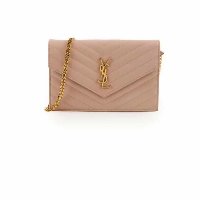 Saint Laurent Envelope WOC Light Pink in Pink Leather from The Purse Affair