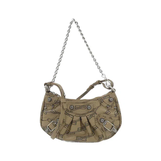 Balenciaga LE CAGOLE MINI BB Monogram Coated Canvas Shoulder Bag in Coated canvas from LuxUness