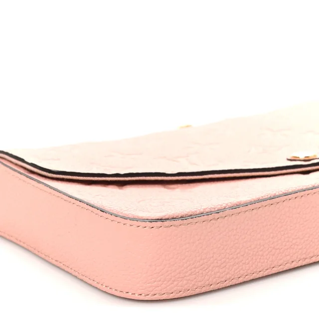 Louis Vuitton Empreinte Pochette Felicie Chain Wallet Rose Poudre in Pink Calfskin from FASHIONPHILE, photo 9 of 12