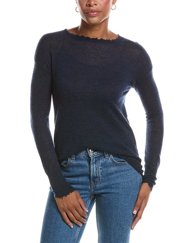 Autumn Cashmere Distressed Sheer 100% Cashmere Sweater, image 1 of 1 from Gilt