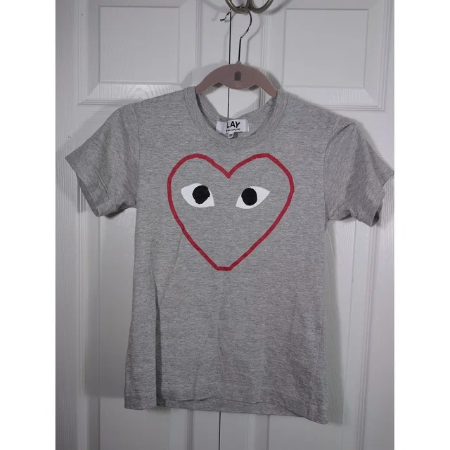 Comme des Garçons Comme Des Garons Play Grey Heart Xs T-Shirt in gray from Poshmark
