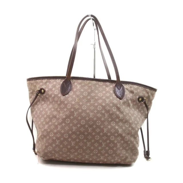 Louis Vuitton Bordeaux Monogram Mini Lin Idylle Neverfull MM Tote Bag in Burgundy Leather from Bagriculture