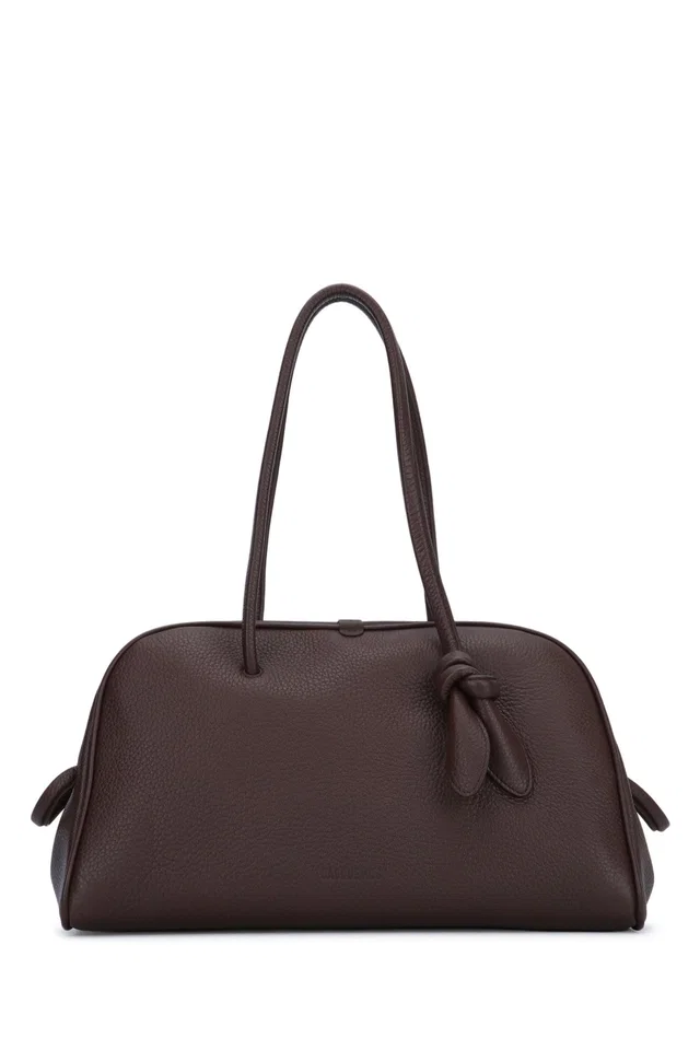Jacquemus Turismo Shoulder Bag — Brown in Brown Calfskin from HEWI