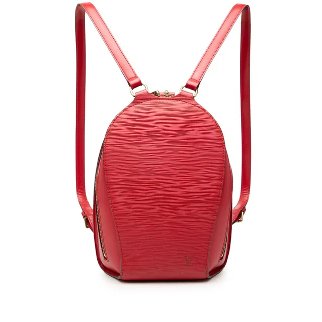 Red Louis Vuitton Epi Mabillon Backpack in Red Leather from Designer Revival
