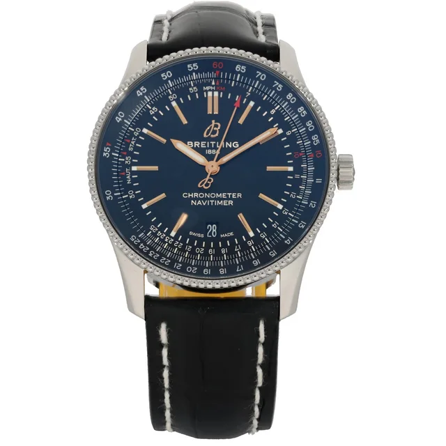 Breitling Navitimer A17326 41mm Stainless Steel Watch in Leather from H&T