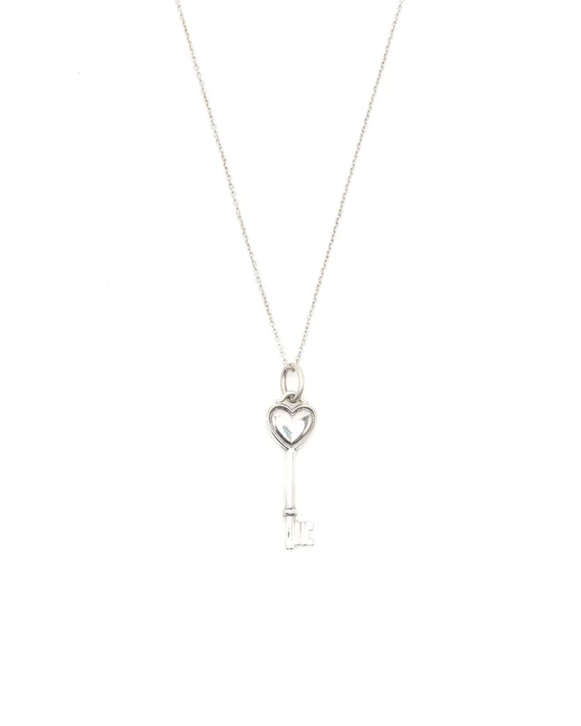 Tiffany & Co. Key Heart Silver Necklace in Silver from A Retro Tale