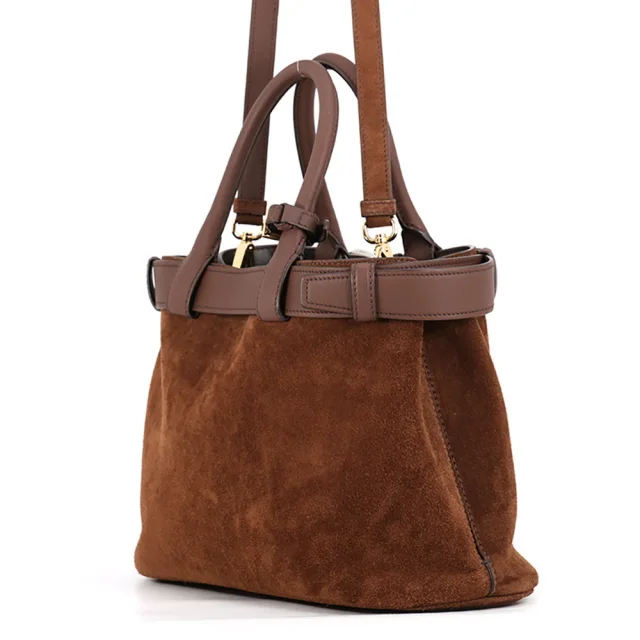 Prada Buckle Suede Medium Bag Cocoa Brown1BA434_2C4S_F0324_V_OBO suede Size Medium in Suede from GALLERY RARE, photo 2 of 12