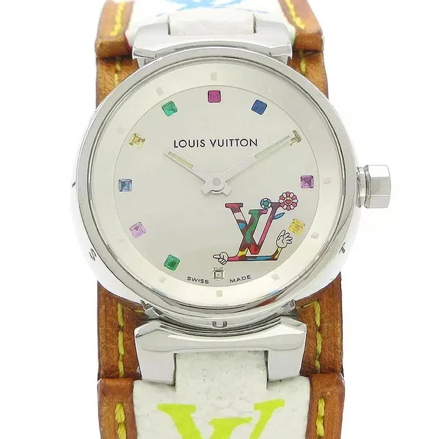 Louis Vuitton × Takashi Murakami Tambour Love Monogram Ref. Q12130 in Canvas from AMORE Vintage Tokyo