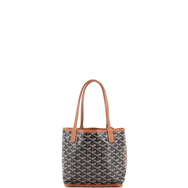 Goyard Anjou Reversible Tote Coated Canvas Mini in brown|red Coated canvas from Rebag, photo 4 of 9