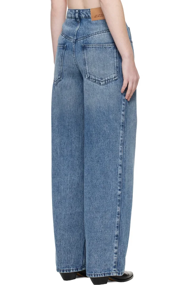 Isabel Marant Blue Rodayna Jeans, photo 3 of 4 from SSENSE