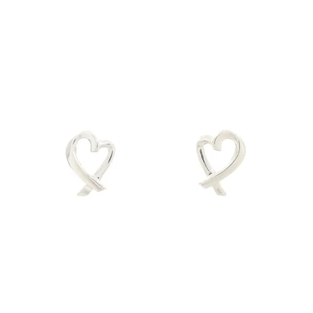 Tiffany & Co. Authentic Silver Heart Earrings in silver|gray from Poshmark
