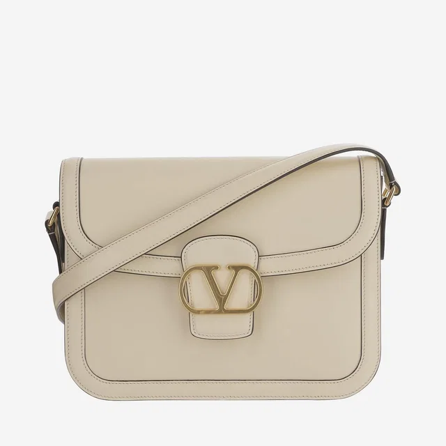 Valentino Garavani Shoulder Bag — Beige Calfskin in Beige Calfskin from HEWI