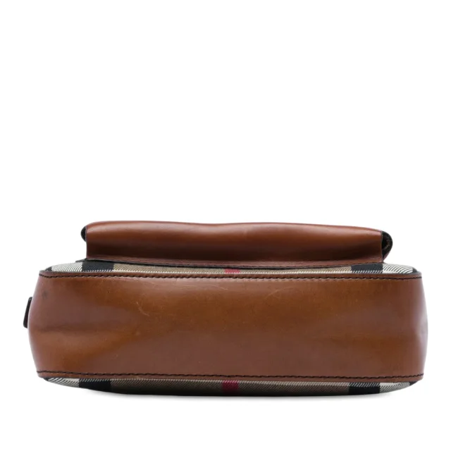 Beige Burberry House Check Canvas Crossbody in Beige Canvas from Designer Revival, photo 3 of 5