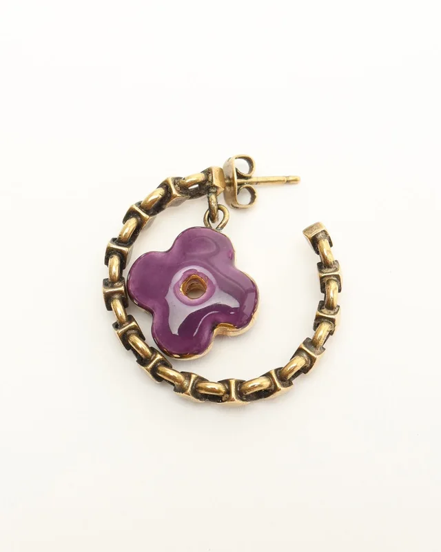 Louis Vuitton Burkle Dray Charm Baroque Hoop Earring from A Retro Tale, photo 4 of 4