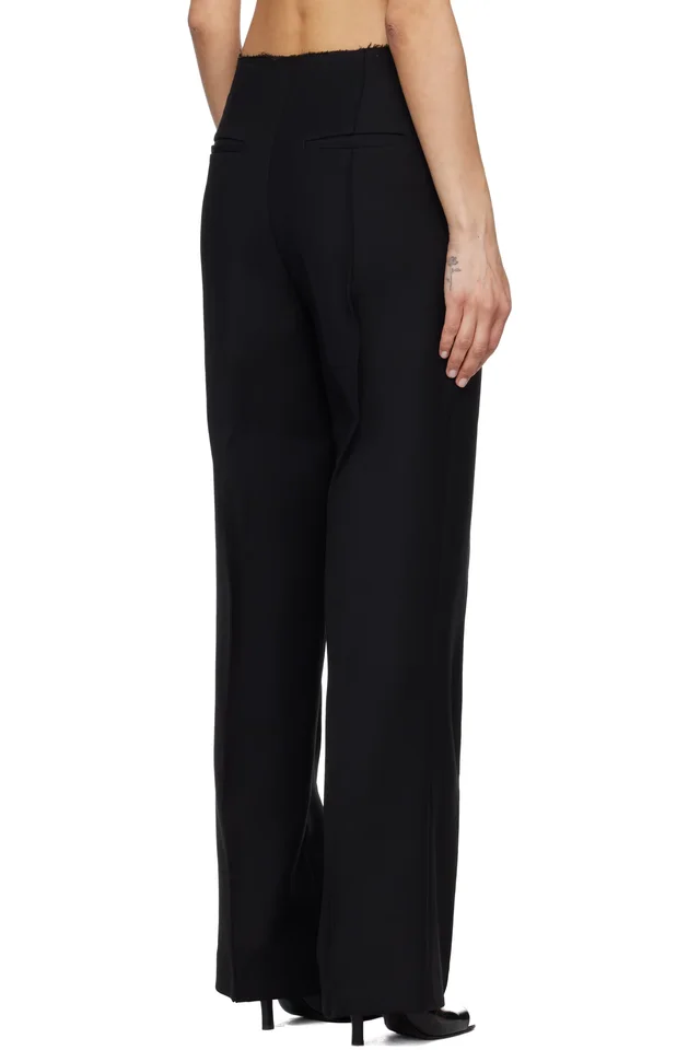 Entire Studios Black Zerobound Trousers, photo 3 of 4 from SSENSE