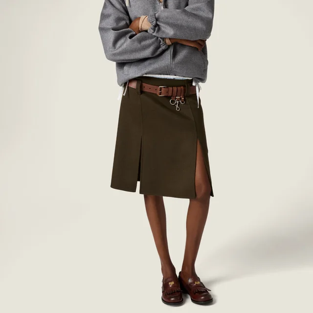 Miu Miu Double cashmere and wool skirt from SENSER, photo 1 of 1
