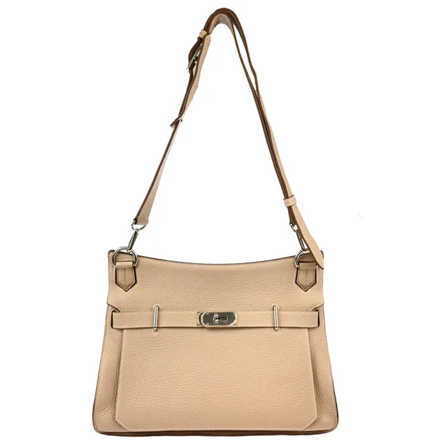 Hermès 2013 Argile Taurillon Clemence Jypsiere 34 Shoulder Bag in Clemence leather from AMORE Vintage Tokyo