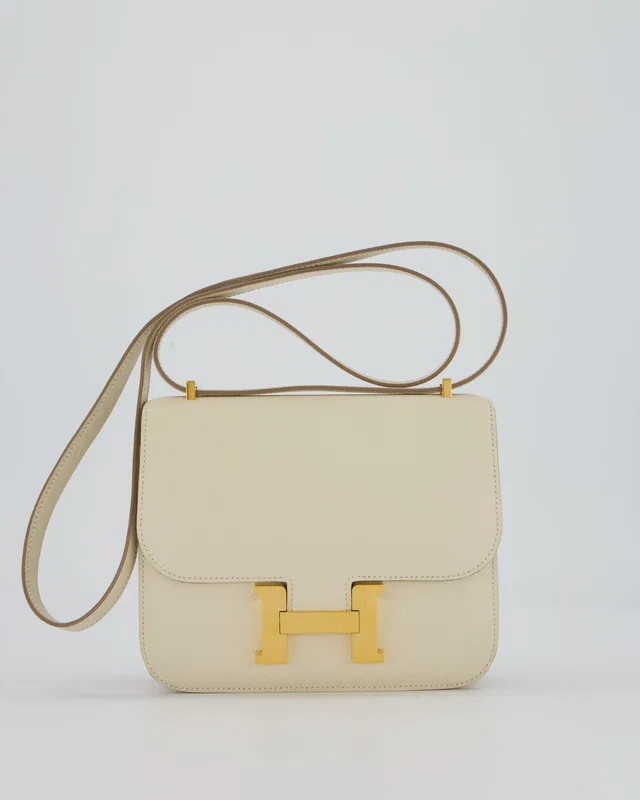 Hermès Constance III 18 Miroir Bag in White Epsom leather from Sellier