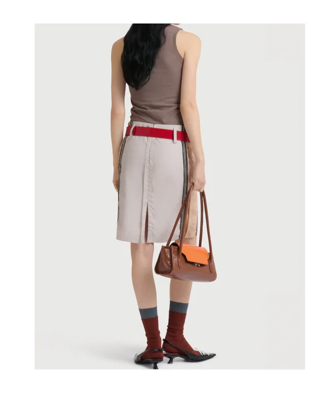 Marni Black poplin skirt with disco sequins, photo 3 of 4 from SENSER