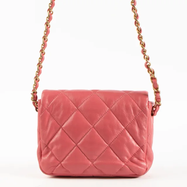 Chanel Pink Lambskin Coco Love Heart Mini Flap Bag in Pink Lambskin from Labellov, photo 4 of 8