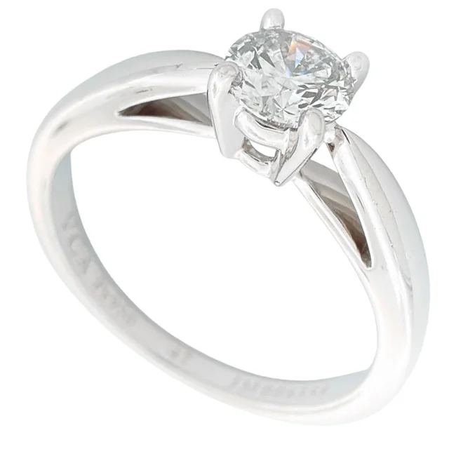 Van Cleef & Arpels Silver Diamond Ring in silver|gray from Poshmark