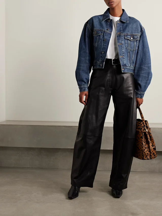 FRAME The Curve denim jacket in Blue, photo 2 of 2 from NET-A-PORTER (Canada)