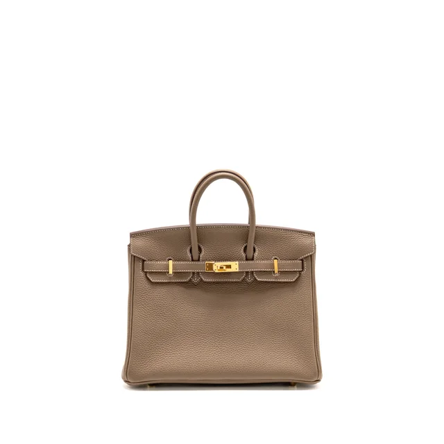 Hermès Birkin 25 Togo Etoupe GHW Stamp Z in Taupe Togo leather from EMIER