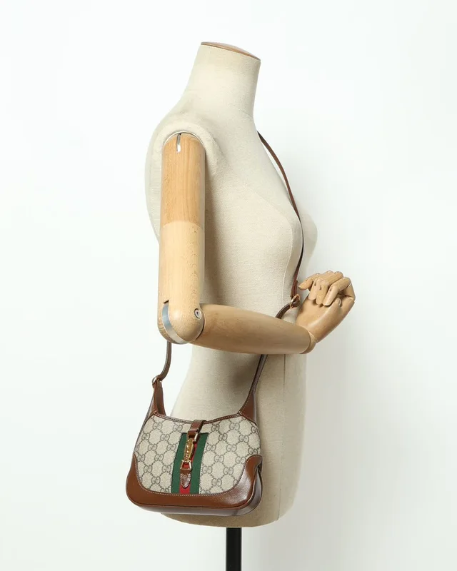 Gucci Jackie Mini 1961 GG Supreme Crossbody Bag in Suede from A Retro Tale, photo 8 of 8